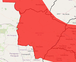 Todos os municípios de MS em alerta vermelho para onda de calor (Arte: Inmet)