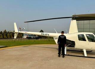 Helicóptero fabricado em 2011 pertence a empresário curitibano (Foto: Divulgação | PCPR)