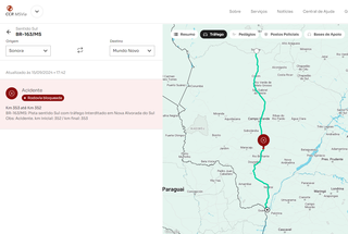 Acidente deixa dois mortos e bloqueia trecho&nbsp;de&nbsp;rodovia