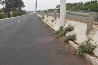 Trecho da Avenida Duque de Caxias onde o acidente aconteceu (Foto: Paulo Francis)