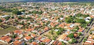 Vista aérea de Aparecida do Taboado, onde o caso aconteceu (Foto: Reprodução/AparecidaMS)