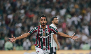 Lima comemora gol da vitória no Maracanã. (Foto: Lucas Mercon/Fluminense)