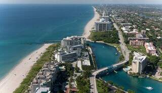 Vista de Boca Raton, ou simplesmente Boca, lugar de belíssimas praias e um dos maiores redutos de brasileiros nos Estados Unidos (Foto: Reprodução)