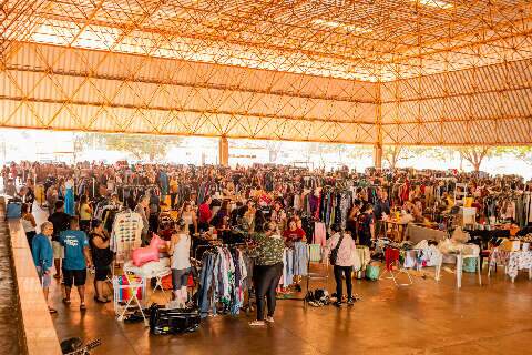 Com roupas, plantas e decoração, parque recebe mais de 100 brechós