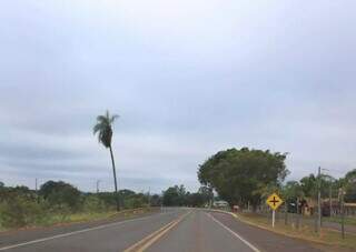 Trecho da rodovia BR-262, em Terenos (Foto: Reprodução)