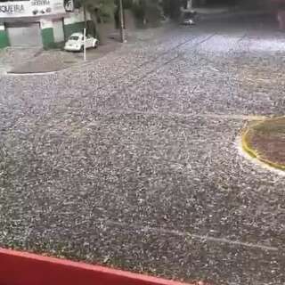 Chuva forte e granizo avançam da fronteira até Maracaju