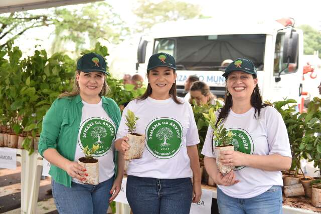 No Dia da &Aacute;rvore, prefeita promete criar corredores verdes