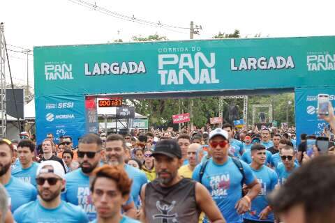 Com 25 mil inscritos, é dada a largada da Corrida do Pantanal