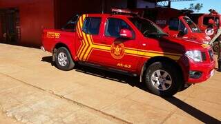 Pick-up usada pelo Corpo de Bombeiros na Capital e interior do Estado (Foto: CBMMS)