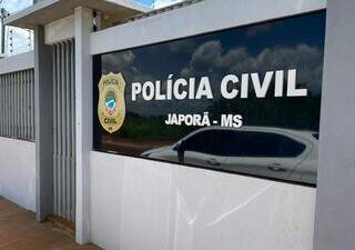 Delegacia de Japorã, que investiga o caso. (Foto: Divulgação)