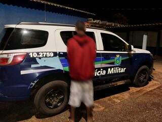 Juliano quando foi preso pela PM em Campo Grande no dia 31 de janeiro de 2022 (Foto: Divulgação)