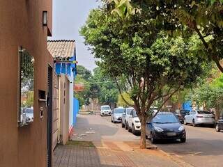 Na Rua Dois de Setembro, o sinalizador de saída de veículos também estava piscando (Foto: Gabriel de Matos)