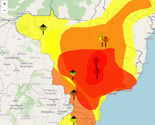 Mato Grosso do Sul tem cinco alertas meteorológicos vigentes (Foto: Reprodução)