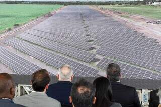 São seis mil placas solares instaladas na usina, localizada na Gameleira (Foto: Henrique Kawaminami)