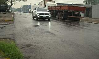 Chuva leve nesta manhã em Corumbá (Foto: Anderson Gallo/Diário Corumbaense)