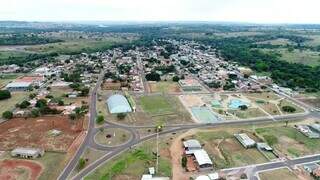 Imagem aérea da cidade de Figueirão (Foto: Divulgação/Prefeitura)