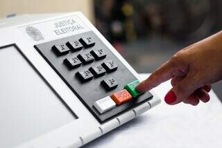 Urna eletrônica utilizada para votação (Foto: Divulgação/TRE-MS)