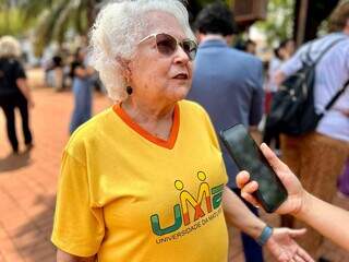 Ex-contadora, Jane Maria Tortorelli, aluna caloura da UMA (Foto: Natália Olliver)