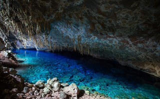 Gruta do Lago Azul é um dos princiais atrativos de Bonito (Foto: Divulgação)