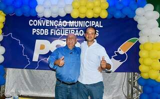 Prefeito reeleito Juvenal Consolaro ao lado do vice Jorge Mortari (Foto: Reprodução)