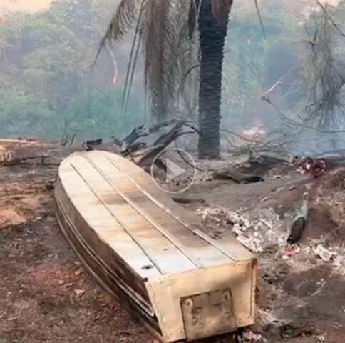 Inc&ecirc;ndios se espalham por Aquidauana, atingindo morraria e fazenda