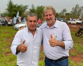 Itamar Bilibio (direita) ao lado do vice Doreli Portela (Foto: Divulgação)