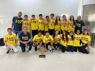 Parte da delegação de Mato Grosso do Sul que participou dos jogos (Foto: Divulgação)