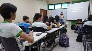 Estudantes do IFMS durante aula no campus de Campo Grande (Foto: Arquivo/Campo Grande News)