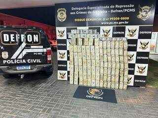 Tabletes de cocaína apreendidos pela Defron (Foto: Divulgação/Polícia Civil)