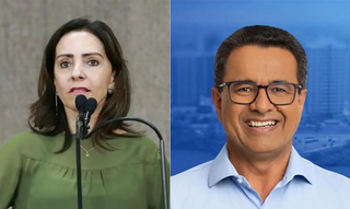 Emilia e Luiz, ambos no segundo turno de Aracaju. (Foto: Ascom/PDT)