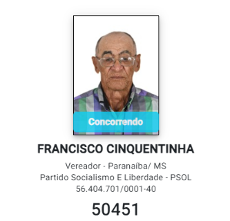 Francisco Cinquentinha e mais dois são presos por compra de voto 