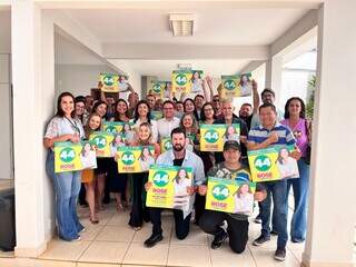 Grupo do PSD em Campo Grande que participará da campanha da candidata do União Brasil (Foto: Divulgação)