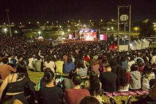 Público da Capital prestigia último show do MS Ao Vivo, no Parque das Nações Indígenas (Foto: Divulgação)