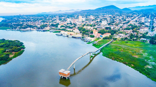 Captação da Sanesul no Rio Paraguai, em Corumbá (Foto: arquivo de 2020 da Sanesul)