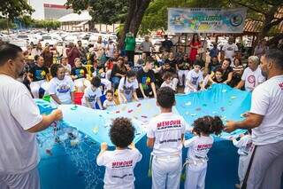 Projeto &#34;Capoeira, Memória e Cultura&#34;. (Foto: Arquivo Capoeira Grupo Memória)