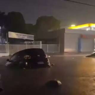 Campo Grande teve chuva de 46 mm e ventos de 85 km/h em 1 hora