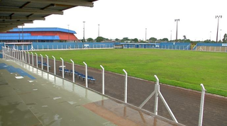 Gramado do Estádio Jacques da Luz, em Campo Grande. (Foto: Reprodução/FFMS)