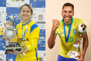 Amandinha e Pito já foram eleitos os melhores jogadores do mundo (Foto: Tamires Dutras/CBF e Alex Caparros/FIFA)