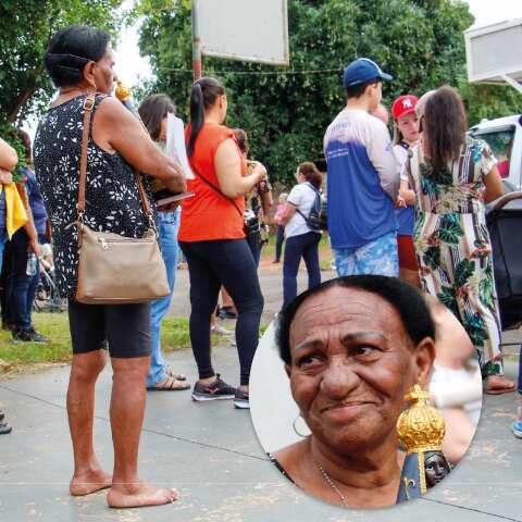 Romaria une fi&eacute;is que fazem percurso descal&ccedil;o para agradecer &agrave; Nossa Senhora 