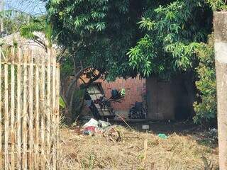 Casa frequentada por usuários, onde ocorreu o crime. (Foto: Geniffer Valeriano)