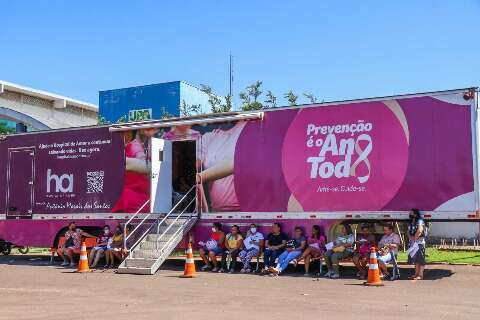 Carreta fará exames de mamografia e preventivo gratuitamente na rodoviária