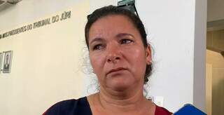 Sueli, mãe da vítima, lamentou por tudo o que aconteceu e disse que espera um julgamento justo (Foto: Bruna Marques) 