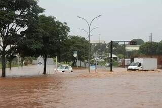 Alagamento na região da Via Park, registrado em janeiro de 2023 (Foto/Arquivo/Paulo Francis)