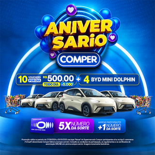 Comper comemora anivers&aacute;rio com promo&ccedil;&atilde;o especial e cheia de pr&ecirc;mios