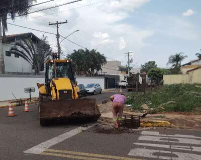 Prefeitura refor&ccedil;a limpeza das bocas de lobo para per&iacute;odo de chuva