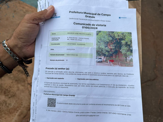 Documento da prefeitura autorizou em fevereiro remoção das árvores. (Foto: Marcos Maluf)