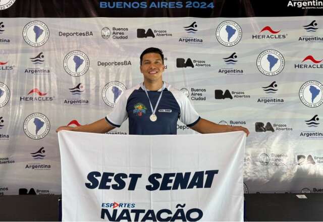 Corumbaense conquista medalha de prata em Sul-Americano de Nata&ccedil;&atilde;o Master