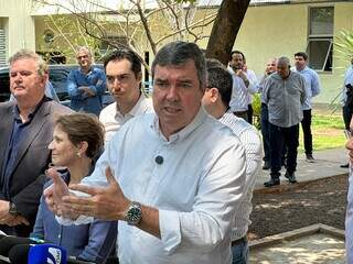 Governador conversou com jornalistas esta manhã, durante evento em que reuniu prefeitos eleitos (Foto: Marcos Maluf)