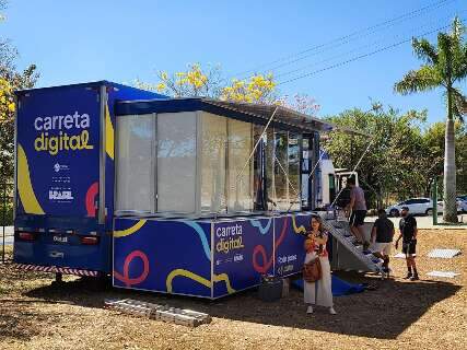 Durante dois dias, carreta levará cursos para crianças do Parque Lageado