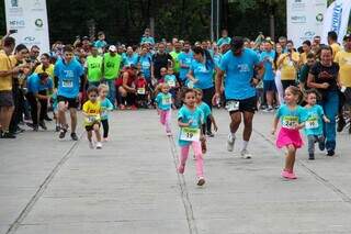 Primeira corrida da competição Kids, vencedora foi a filha da Daiane Perlin (Foto: Juliano Almeida)